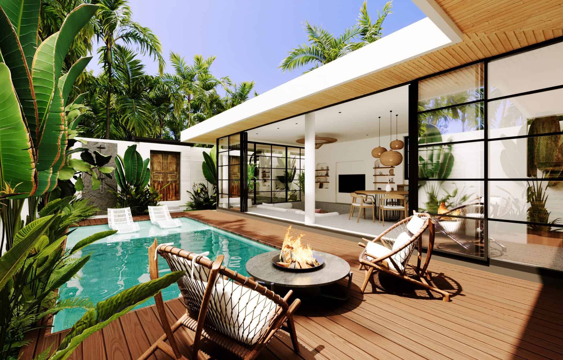 STYLISH 2 BEDROOM VILLA NEAR DREAMLAND BEACH FOR SALE IN PECATU BALI BE-1154 